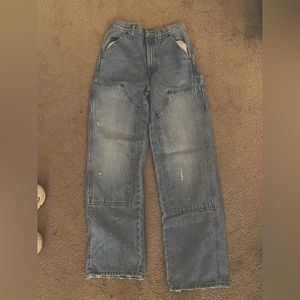 URBAN OUTFITTERS High rise carpenter jeans size 28 LIGHT WASH